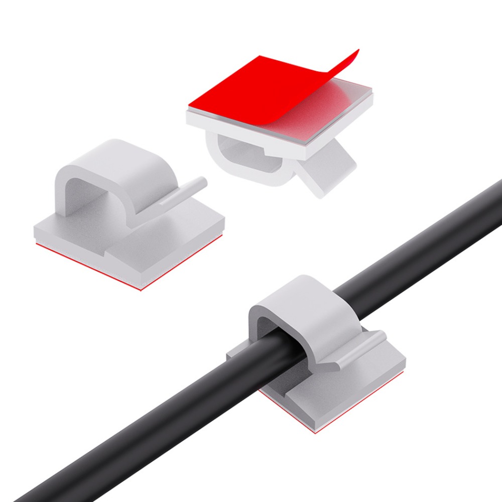 R Shape Transparent Plastic Ca - đánh giá và giá Desk Cable Clip