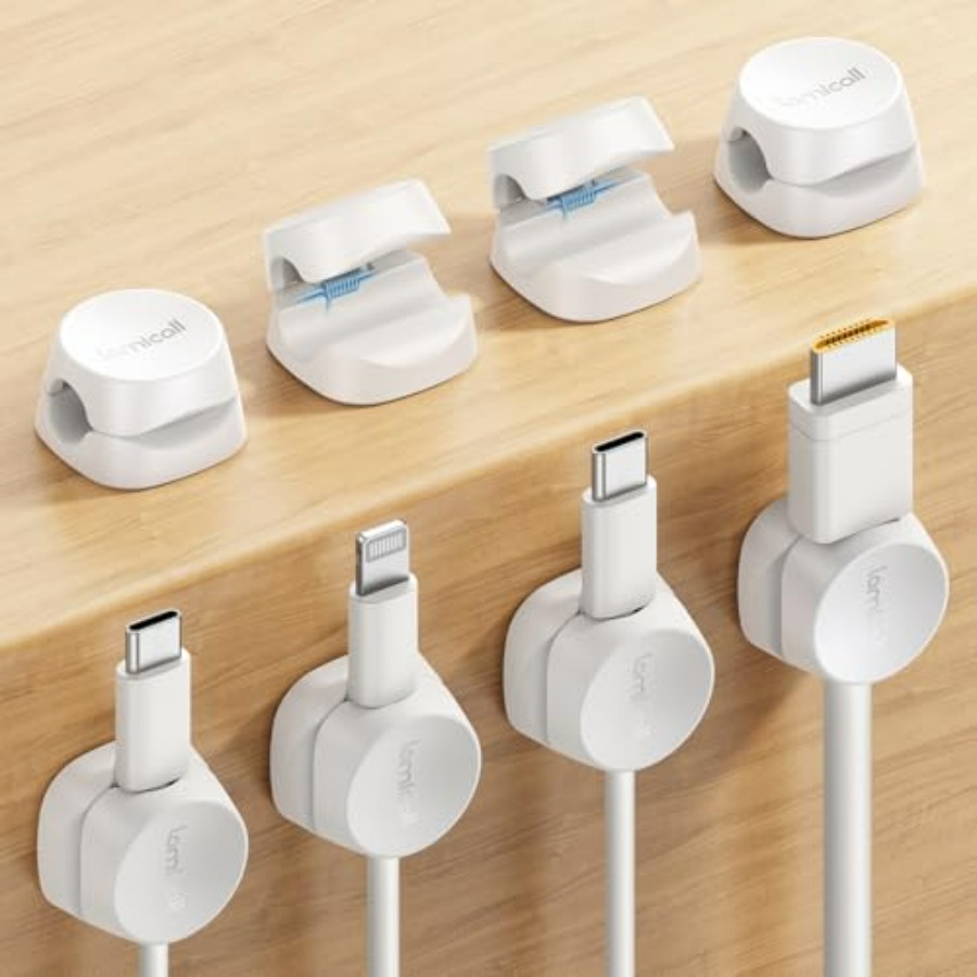 8 Pack Cord Organizer, [1s Loc - đánh giá và giá Desk Cable Clip