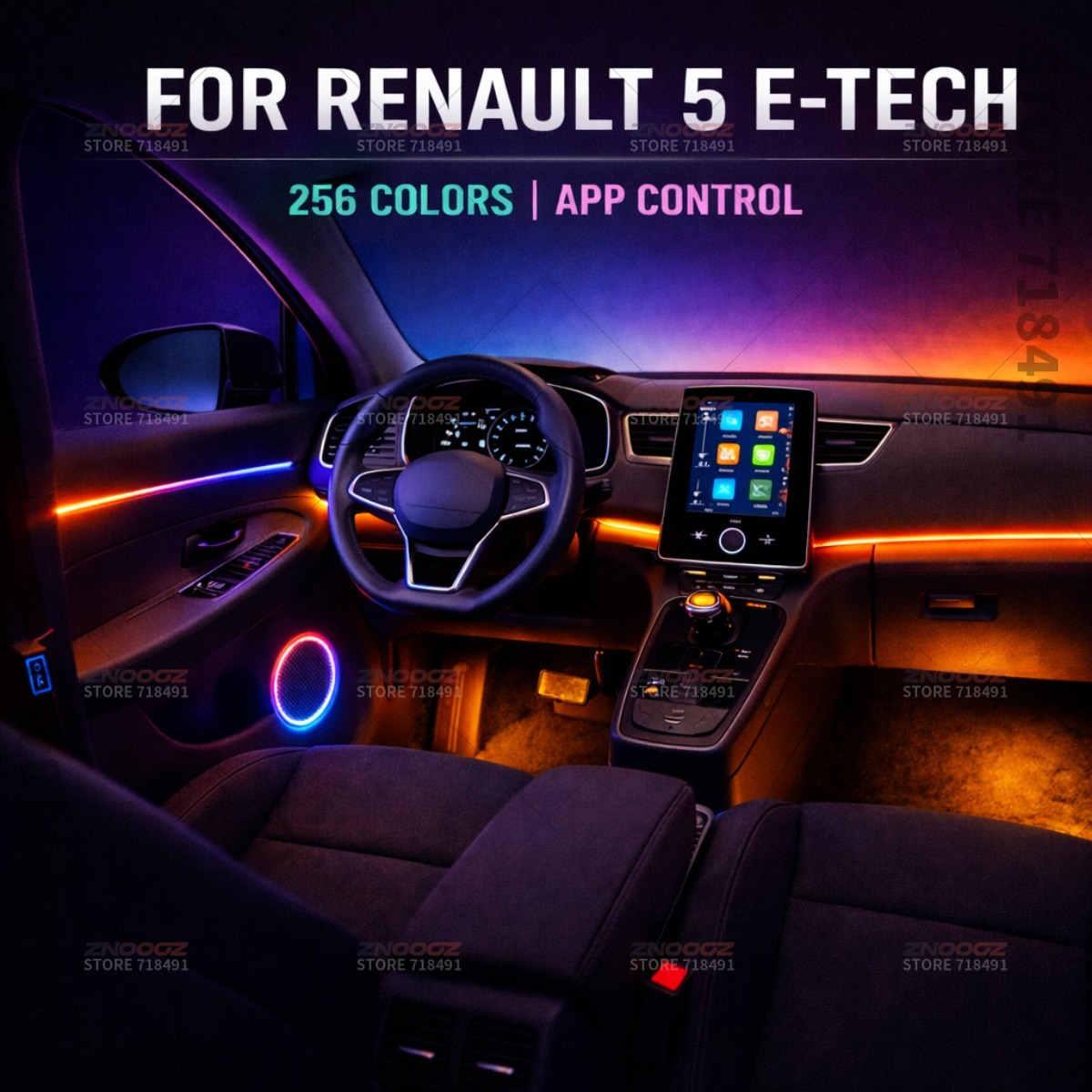 22in1 RGB Car Interior Acrylic - đánh giá và giá Tech Accessories Renault