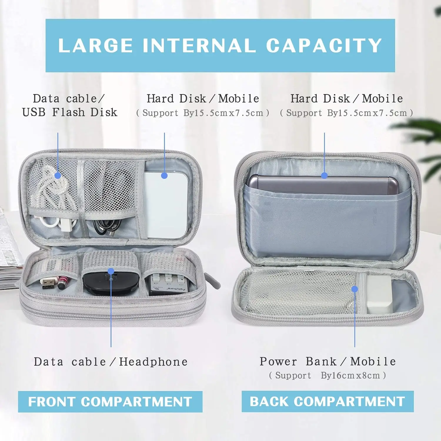 Waterproof Travel Cable Organi - đánh giá và giá Tech Accessories Hard Case