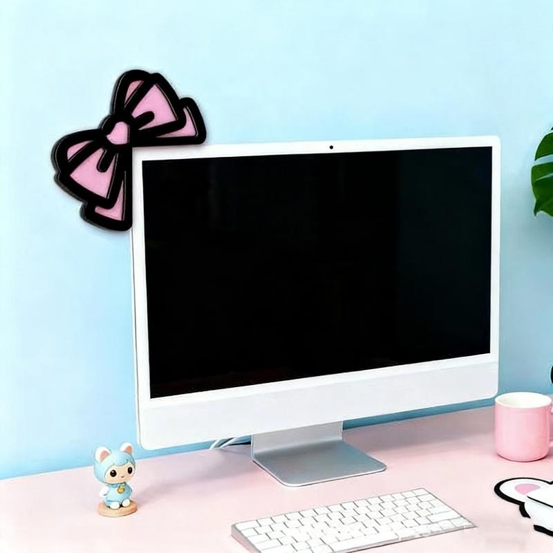 New 1/2Pcs Wooden Bowknot PC A - đánh giá và giá Tech Accessories For Desk