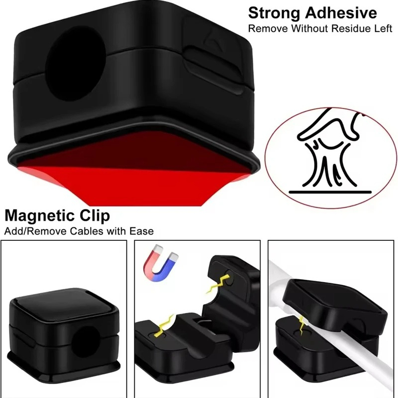 Magnetic Cable Clip Winder Hol - đánh giá và giá Desk Cable Clip