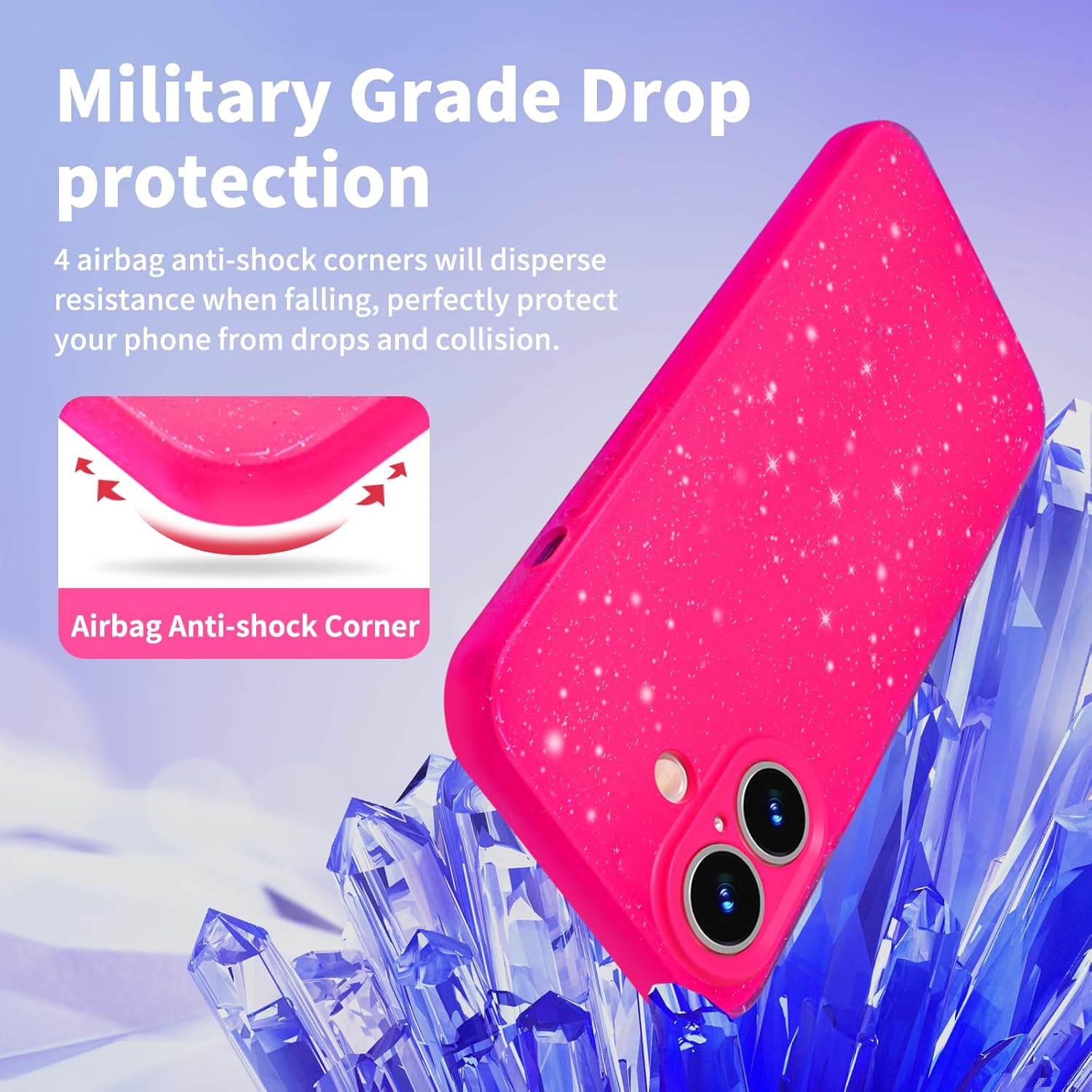 Hot Pink Rose Glitter Case For - đánh giá và giá Tech Accessories Iphone