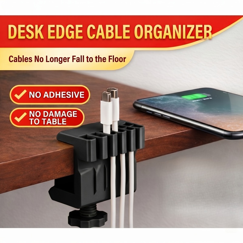 3 desktop cable manager clips  - đánh giá và giá Desk Cable Clip