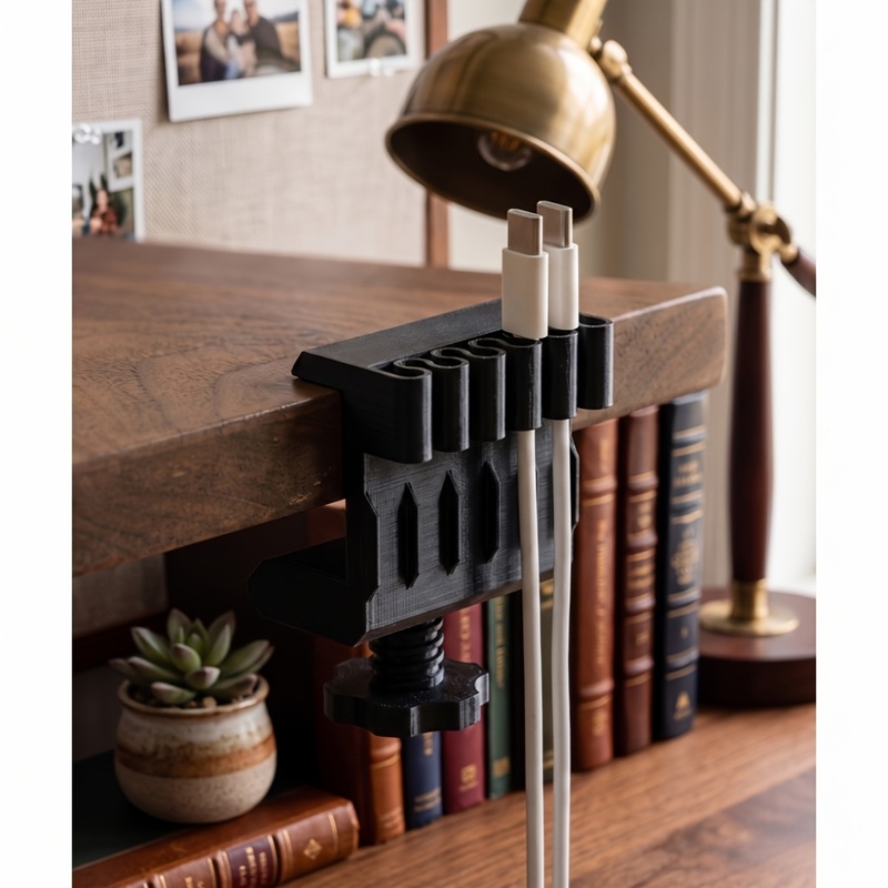 3 desktop cable manager clips  - đánh giá và giá Desk Cable Clip