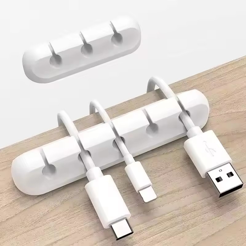 Silicone USB Cable Clip Winder - đánh giá và giá Desk Cable Clip