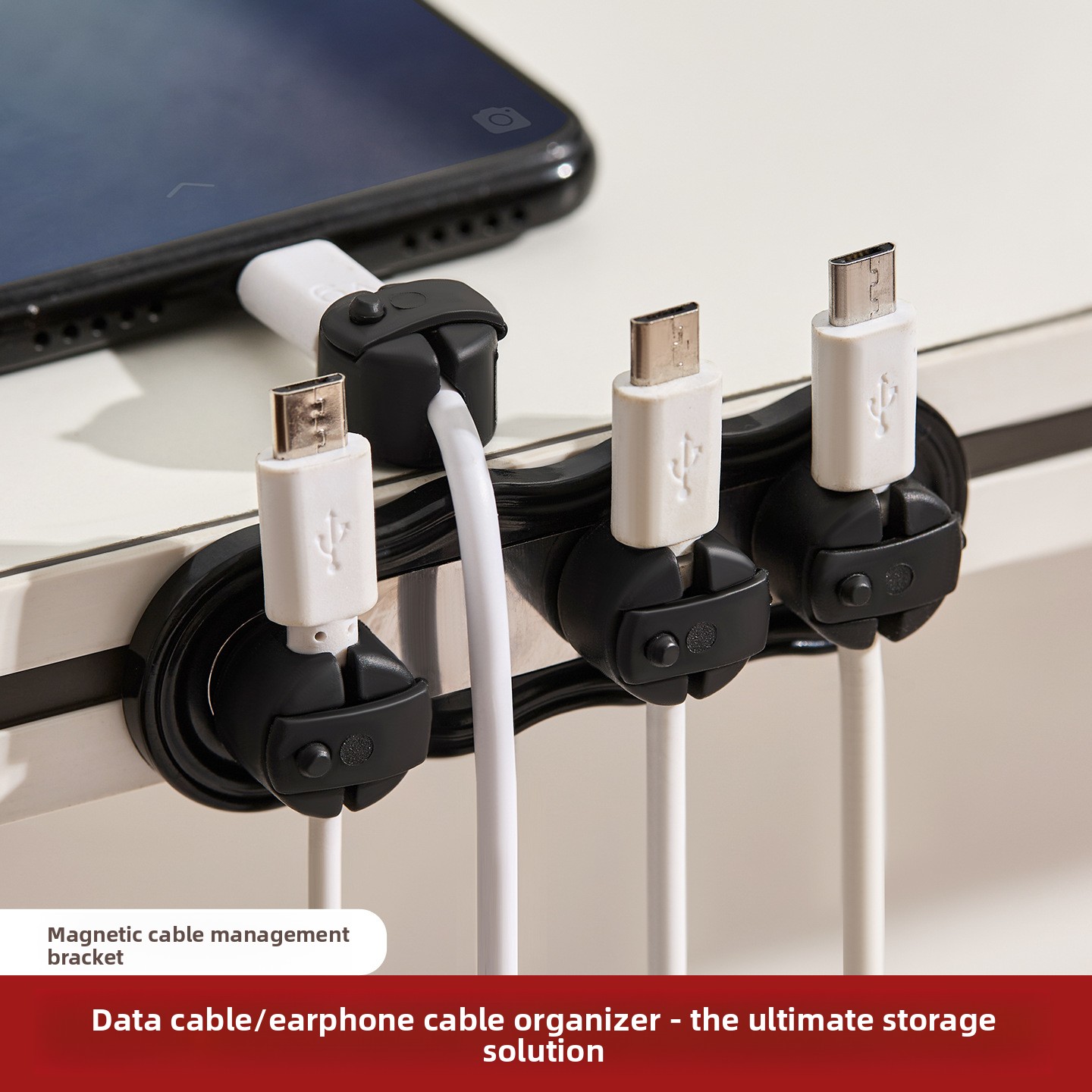 Magnetic Self-adhesive Cable O - đánh giá và giá Desk Cable Clip