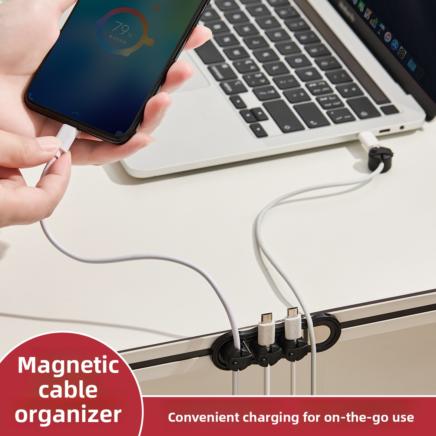 Magnetic Self-adhesive Cable O - đánh giá và giá Desk Cable Clip