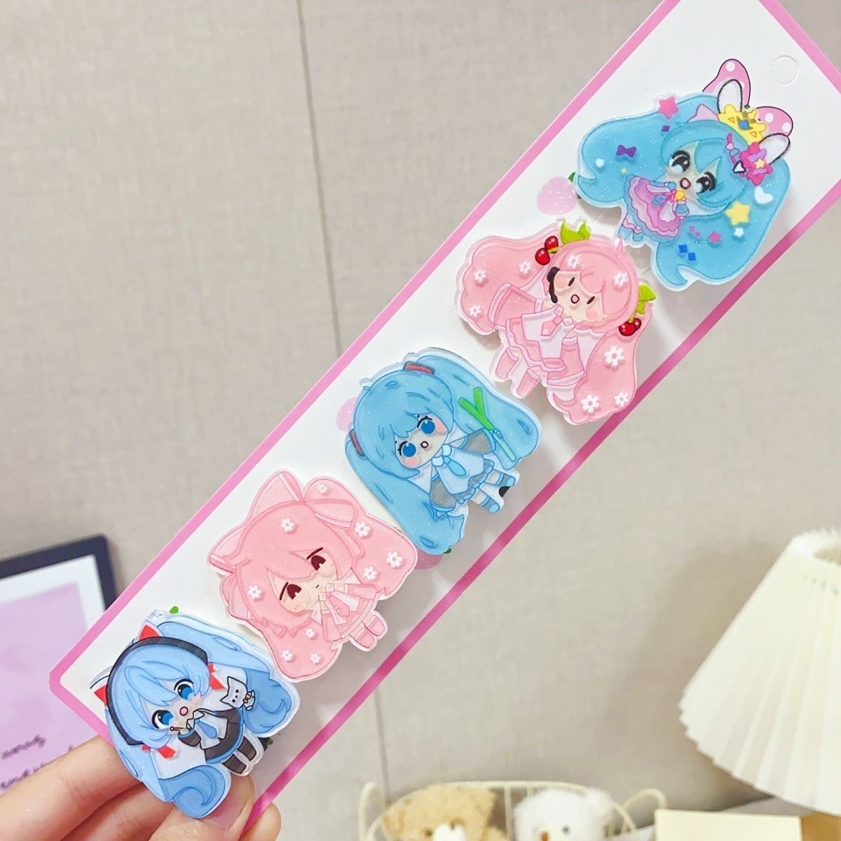 Hatsune Miku cartoon hair clip - đánh giá và giá Tech Hair Accessories