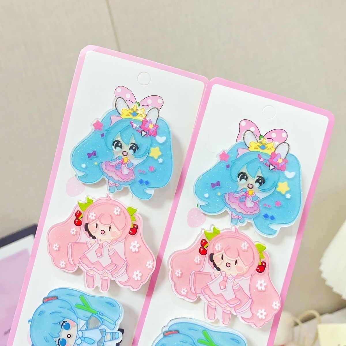 Hatsune Miku cartoon hair clip - đánh giá và giá Tech Hair Accessories