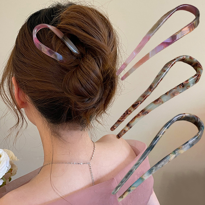 U-Shaped Hair Sticks Acetate A - đánh giá và giá Tech Hair Accessories