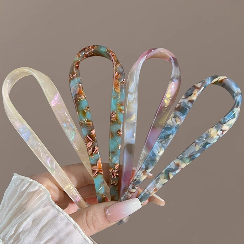 U-Shaped Hair Sticks Acetate A - đánh giá và giá Tech Hair Accessories