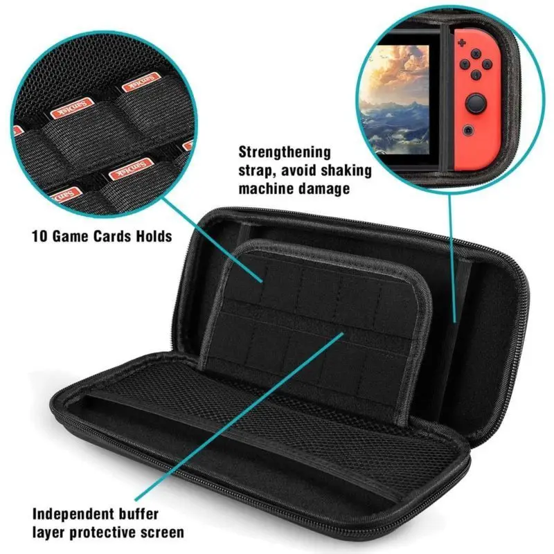 6 in 1 Kit Bags For Nintendo S - đánh giá và giá Tech Accessories Hard Case
